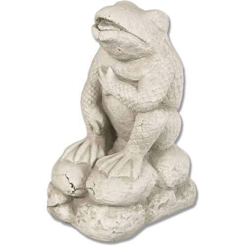 Cracked Up Frog 12 Garden Animal Statue - XoticBrands Home Decor