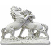 Fighting Horses Garden Animal Statue - XoticBrands Home Decor
