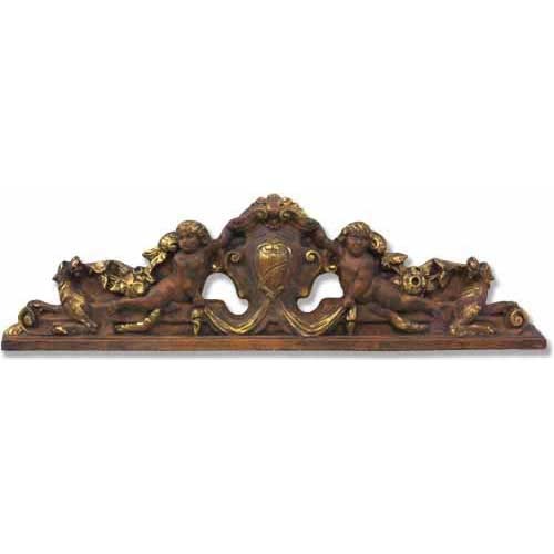 Devonshire Wall Pediment - Architectural Over Decor Plaques - XoticBrands Home Decor