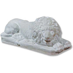 Awakened Lion 31 W Garden Animal Statue - XoticBrands Home Decor