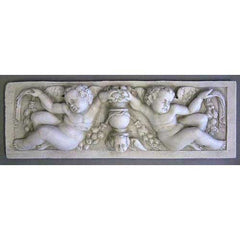 Angels With Urn Relief Garden Angel Statue - XoticBrands Home Decor
