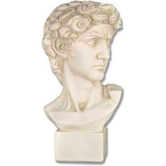 David Bust Medium 17 - Greek & Roman Busts - XoticBrands Home Decor