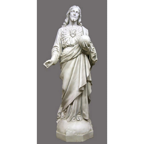 Sacred Heart To The World 62" Animal Garden Sculpture, Home Decor, XoticBrands, XoticBrands Home Decor