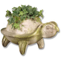 Primitive Turtle Pot 14 Garden Animal Statue - XoticBrands Home Decor