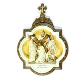 Chapel Wall Plaque Station #3 Full Color Animal Religious Sculpture, Religious Decor, XoticBrands, XoticBrands Home Decor