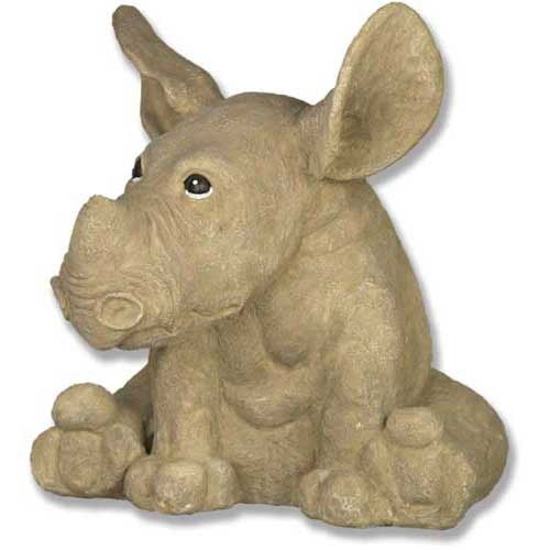 Chloe The Rhino 12 Garden Animal Statue - XoticBrands Home Decor