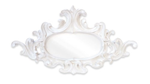 Oval Scroll Mirror 42 W Animal Wall Sculpture, Home Decor, XoticBrands, XoticBrands Home Decor