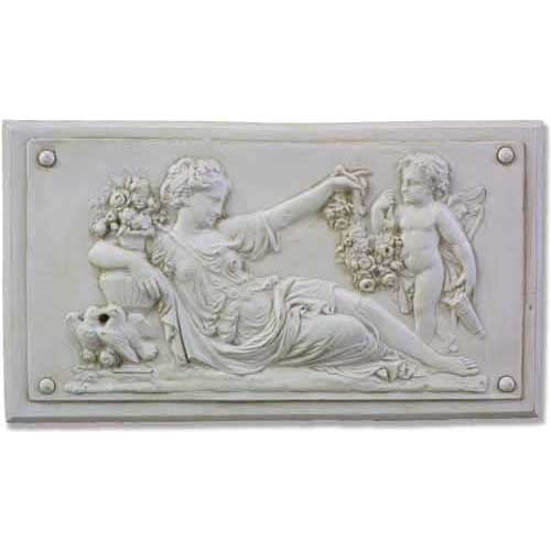 Goddess With Cherub Plaque Right Wall Decor - XoticBrands Home Decor