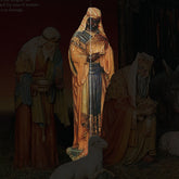 SAINT CASPAR WISEMAN FOR LIFESIZE SET 5' Animal Religious Sculpture, Religious Decor, XoticBrands, XoticBrands Home Decor