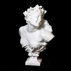 Le Danse Bust 25 Sq Base Animal Busts Sculpture, Home Decor, XoticBrands, XoticBrands Home Decor