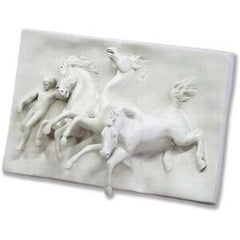 Horses Of Anahita Small 19 Garden Animal Statue - XoticBrands Home Decor