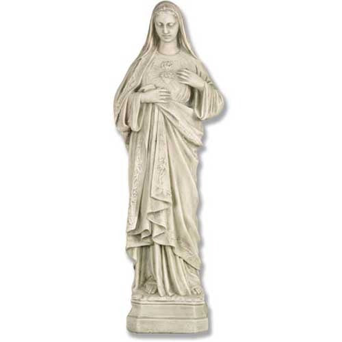 Immaculate Heart Of Mary Religious Sculpture - XoticBrands Home Decor