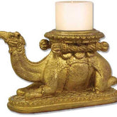 Camel Candleholder - Gold Garden Animal Statue - XoticBrands Home Decor