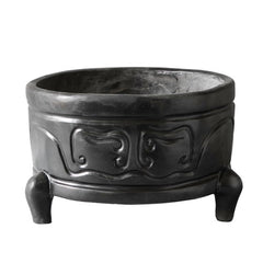 Legged Chinese Bowl 8.5 Display Sculpture, Home Decor, XoticBrands, XoticBrands Home Decor