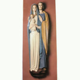 HOLY FAMILY (WALL UNIT) 5' Animal Religious Sculpture, Religious Decor, XoticBrands, XoticBrands Home Decor