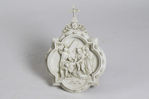 Chapel Wall Plaque Station #9 Religious Sculpture, Religious Decor, XoticBrands, XoticBrands Home Decor
