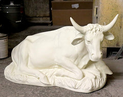 Cow Nativity Ntv1.2 Sculpture - Animals, Animals, XoticBrands, XoticBrands Home Decor