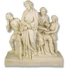 Jesus Is Condemned Station # 1 Religious Sculpture - XoticBrands Home Decor