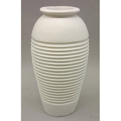 Mediterranean Ribbed Urn 42 Large Sculpture, Home Decor, XoticBrands, XoticBrands Home Decor