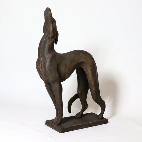 Greyhound Standing W Base 37 Sculpture - Animals, Animals, XoticBrands, XoticBrands Home Decor