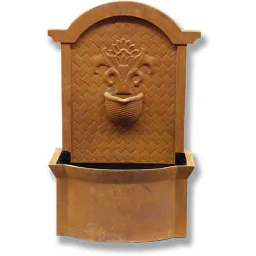Country Wall Fountain 26 H (R) Garden Planter - XoticBrands Home Decor