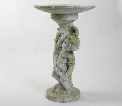 Boy of Barga Birdbath Animal Garden Sculpture, Home Decor, XoticBrands, XoticBrands Home Decor