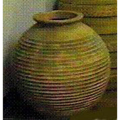 Round Ribbed Urn 29 (See Fs60204) Planter - XoticBrands Home Decor