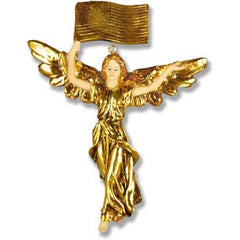 Patriotic Angel 7 High Gold Garden Angel Statue - XoticBrands Home Decor