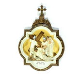 Chapel Wall Plaque Station #9 Full Color Animal Religious Sculpture, Religious Decor, XoticBrands, XoticBrands Home Decor