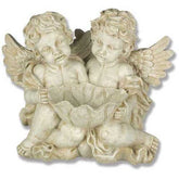 Cherub Holding Leaf Bowl Garden Angel Statue - XoticBrands Home Decor