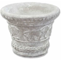 Urn W/Lions Circling 9 Garden Display - XoticBrands Home Decor