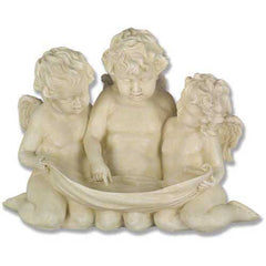 Three Cherub Birdfeeder Animal Sculpture, Home Decor, XoticBrands, XoticBrands Home Decor