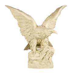 Eagle Facing Left Sculpture - Animals, Animals, XoticBrands, XoticBrands Home Decor