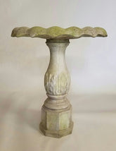 Ellen Acanthus Birdbath Animal Garden Sculpture, Home Decor, XoticBrands, XoticBrands Home Decor