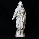 Sacred Heart to the World 36"H Animal Religious Sculpture, Religious Decor, XoticBrands, XoticBrands Home Decor