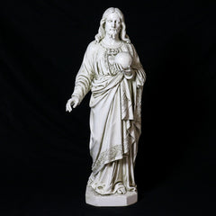 Sacred Heart to the World 36"H Animal Religious Sculpture, Religious Decor, XoticBrands, XoticBrands Home Decor