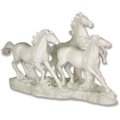 Galloping Horses Sculpture - Animals, Animals, XoticBrands, XoticBrands Home Decor