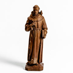 St. Francis With Birds Religious Sculpture - XoticBrands Home Decor