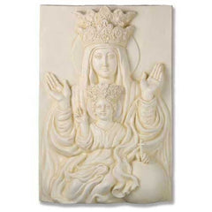 Mother & Child Plaque Rec 25 Religious Sculpture - XoticBrands Home Decor