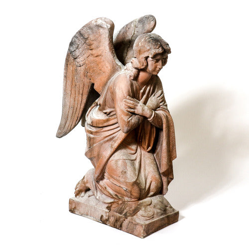 Adoration Angel Crossed Sculpture - Garden, Garden, XoticBrands, XoticBrands Home Decor