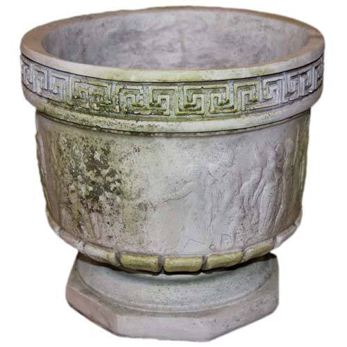 Greek Relief Pot Garden Display - XoticBrands Home Decor
