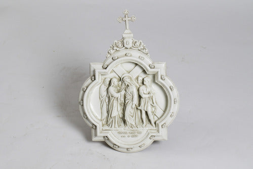 Chapel Wall Plaque Station #6 Religious Sculpture, Religious Decor, XoticBrands, XoticBrands Home Decor