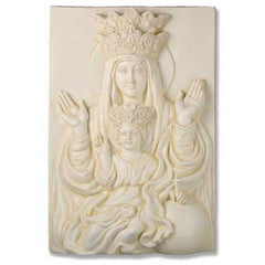 Mother & Child Plaque Rec 25 Religious Sculpture - XoticBrands Home Decor