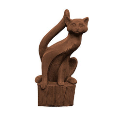 Curious Cat Garden Animal Statue - XoticBrands Home Decor