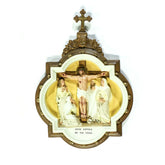 Chapel Wall Plaque Station #12 Color Animal Religious Sculpture, Religious Decor, XoticBrands, XoticBrands Home Decor