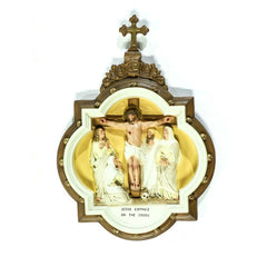 Chapel Wall Plaque Station #12 Color Animal Religious Sculpture, Religious Decor, XoticBrands, XoticBrands Home Decor