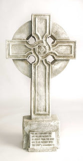 Saint John Cross On Stand 32 Religious Sculpture, Religious Decor, XoticBrands, XoticBrands Home Decor