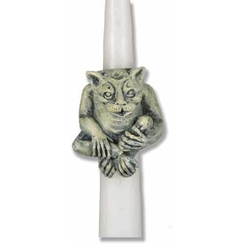 Candle Sitter Gargoyle Sculpture - XoticBrands Home Decor