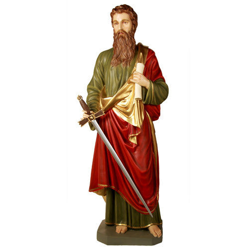 Saint Paul 62" H Large Religious Sculpture - XoticBrands Home Decor