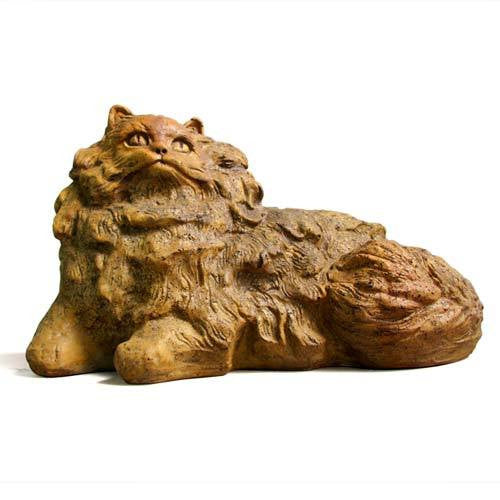Nefi Cat Garden Animal Statue - XoticBrands Home Decor